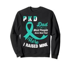 Polyzystische Nierenerkrankung PKD Awareness Dad Teal Ribbon Sweatshirt von PKD Awareness products (Lwaka)