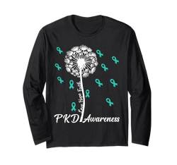 Polyzystische Nierenerkrankung PKD Glaube Hoffnung Liebe Löwenzahn Langarmshirt von PKD Awareness products (Lwaka)