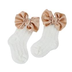 Trendige Baby Stirnband/Socken Einfarbige Mädchen Socken Schleifenverzierung Modisches Haar Accessoire von PLCPDM