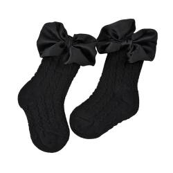 Trendige Baby Stirnband/Socken Einfarbige Mädchen Socken Schleifenverzierung Modisches Haar Accessoire von PLCPDM