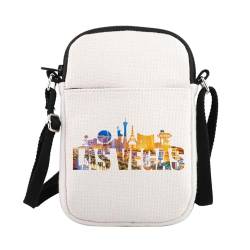 PLITI Las Vegas Crossbody Geldbörse Las Vegas Souvenir Merch Casino Geschenk Vegas Urlaub Reisetasche Las Vegas Trip Crossbody Bag, Las Vegas Zcbag von PLITI