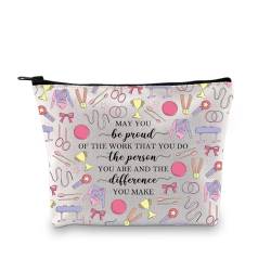 PLITI Make-up-Tasche für Gymnastikliebhaber, Geschenk für Turner, mit Aufschrift "May You Be Proud of The Work You Do", inspirierendes Geschenk, Be Proud Turnbeutel 2u, modisch von PLITI