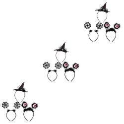 POPETPOP 9 Stk Halloween-Stirnband halloween haarschmuck halloween kopfschmuck Hexenhut-Stirnband Halloween-Zylinder-Kopfbedeckung Haargummi Haarband Halloween-Partyzubehör Party-Haarbänder von POPETPOP