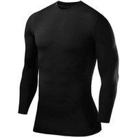 POWERLAYER Langarmshirt PowerLayer Kompressions Shirt Jungen, Schwarz, 10-12 Jahre (1-tlg) von POWERLAYER