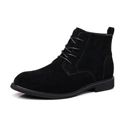 PPXID Schnürstiefeletten Herren Businessschuhe Klassiker Anzugschuhe,Herstellergröße 290,Schwarz,46 EU von PPXID