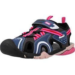 Primigi Damen B&g Aquasprint Sand Sandale, Navy Grau Fuchsia, 36 EU von PRIMIGI