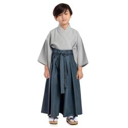 Traditionelles japanisches Kinder Samurai Kostüm Kimono Set Kendo Gi Shirt + Hakama Hose für Jungen und Mädchen aus Baumwolle von PRINCESS OF ASIA