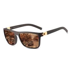 PUKCLAR Polarisierte Sonnenbrille Herren TR90 Rahmen Leichte UV400 Schutz Quadrat Sonnenbrille von PUKCLAR