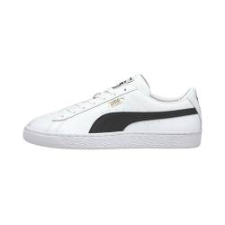 PUMA Basket Classic XXI┃Freizeitschuhe, Puma White Puma Black, 44.5 EU von PUMA