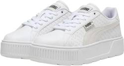 PUMA Damen Karmen Logobsession Sneaker, White White Gold, 42 EU von PUMA