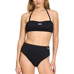 PUMA Damen Standard Bikini Oberteil & Unterteil Badeanzug Set, Schwarz, S von PUMA