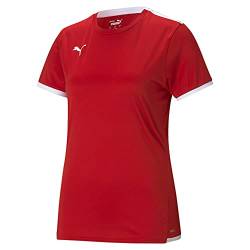 PUMA Damen Teamliga Jersey Hemd, Red Weiß, Groß von PUMA
