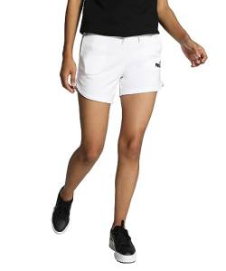 PUMA ESS 5" High Waist Shorts TR┃Sporthose für Damen, Weiß, XL von PUMA