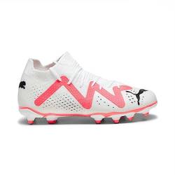 PUMA Jungen Unisex Kinder Future Match FG/AG JR Fussballschuh, White Black-FIRE Orchid, 29 EU von PUMA