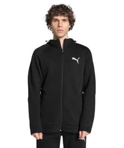 PUMA Herren Evostripe Full-Zip Hoodie Dk Sweat, Schwarz, S von PUMA