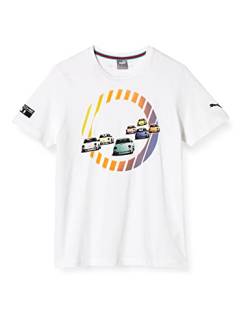 PUMA Herren Pl Graphic Tee T-Shirt, weiß, M von PUMA