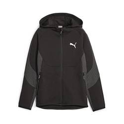 PUMA Jungen Evostripe Full-Zip Hoodie Dk B Sweat, Schwarz, 164 von PUMA