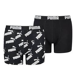 PUMA Kinder Boxer Unterwäsche, Schwarz, 134-140 (2er Pack) von PUMA