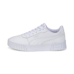 PUMA Mädchen Carina 2.0 Jr Turnschuhe, Puma White Puma White Puma Silver, 35.5 EU von PUMA