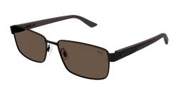 PUMA PU0430S-003 58 Sunglass Man Metal Sunglasses, Schwarz, 58mm Men's, Schwarz von PUMA