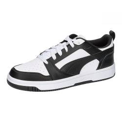 PUMA Unisex Kinder Rebound V6 Lo Jr Sneaker, Puma White Puma Black, 37 EU von PUMA