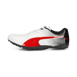 PUMA Unisex Adults' Sport Shoes EVOSPEED PREP SPRINT 3 Track & Field Shoes, PUMA WHITE-PUMA BLACK-PUMA RED, 44.5 von PUMA