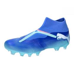 PUMA Unisex Future 7 Match+ LL FG/AG Soccer Shoe, Bluemazing White-Electric Peppermint, 46 EU von PUMA