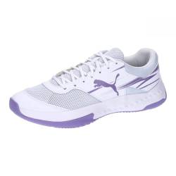 PUMA Unisex Varion II Indoor Court Shoe, White-Lavender Alert, 38 EU von PUMA