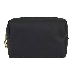 Make-up-Tasche, Kosmetiktasche für Körperpflege, Schönheit für Frauen und Mädchen, wasserdichte Reisetasche, Clutch, PU-Make-up-Tasche, Kosmetiktasche, Mädchen, PU-Reisetasche, wasserdicht, Schwarz von PURPLELILY