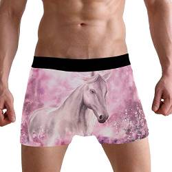 PUXUQU Herren Boxershorts Wild Pferd Unterhosen Männer Herrenunterwäsche Unterwäsche von PUXUQU