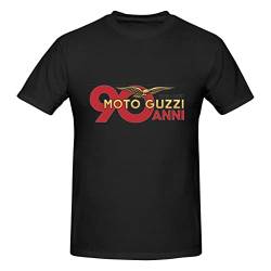 Compatible with Moto Guzzi Herren-T-Shirts, lässige Sommer-Top-T-Shirts, Unisex-T-Shirts, Rundhals-Kurzarm-T-Shirts für Männer und Frauen, Streetwear von PWXNFASS