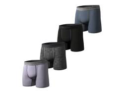 Pair of Thieves Baumwoll-Boxershorts für Herren, Packung (4 Stück) – Unterwäsche ohne Etikett für Herren, Lavendel / Grau, XX-Large von Pair of Thieves