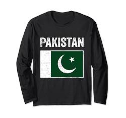 Pakistan, Flagge von Pakistan, Pakistan-Flagge. Langarmshirt von Pakistan,Pakistan Flag,Flag of Pakistan.