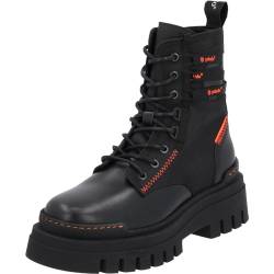 Palado Boots Damen Serifos - Stiefeletten für Frauen - Bequeme Winterschuhe mit Reißverschluss - modische Schnürstiefeletten aus feinstem Echtleder - Winterstiefel mit Absatz Schwarz UK3,5 - EU36 von Palado