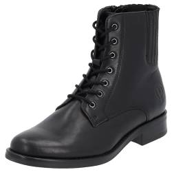 Palado Stiefeletten Damen Silba - Winterstiefel mit Reißverschluss - modische Stiefel mit Absatz - Bequeme Winterschuhe für Frauen Black UK7 - EU40 von Palado