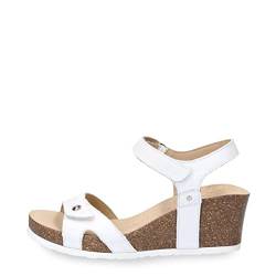 Panama Jack Damen Julia Basics Wedge Sandal, Blanco B17, 42 EU von Panama Jack