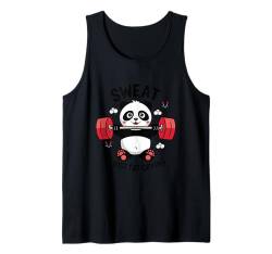 Kawaii Panda Sweat ist nur fettes Weinen Lustiges Fitnesstraining Tank Top von Panda Sweat Is Just Fat Crying Designs