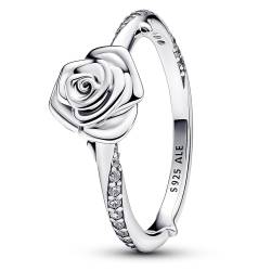 Pandora 193215C01 Damenring Blühende Rose Silber von Pandora