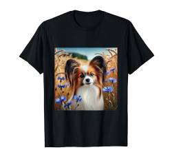 Papillon Hunde-Shirt, kontinental, Spielzeug Spaniel Doggie Pap Mom T-Shirt von Papillon Gifts and Doggie Shirts