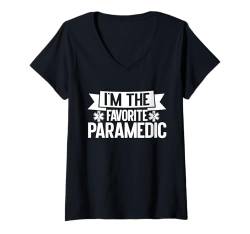 Damen Ich bin der Lieblingssanitäter T-Shirt mit V-Ausschnitt von Paramedic Gifts