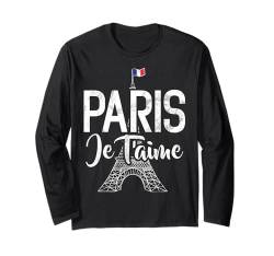 Frankreich Paris Eiffelturm Frankreich Flagge Pariser Souvenir Langarmshirt von Paris Eiffel Tower France Apparel