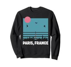 Paris Souvenir Skyline Frankreich Retro Vintage Reise Männer Frauen Sweatshirt von Paris France Souvenir Clothing Apparel