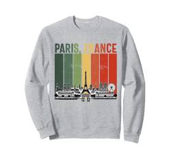 Paris Souvenir Skyline Frankreich Retro Vintage Reise Männer Frauen Sweatshirt von Paris France Souvenir Clothing Apparel