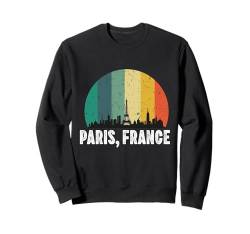 Paris Souvenir Skyline Frankreich Retro Vintage Reise Männer Frauen Sweatshirt von Paris France Souvenir Clothing Apparel