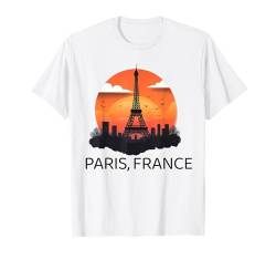 Paris Souvenir Skyline Frankreich Retro Vintage Reise Männer Frauen T-Shirt von Paris France Souvenir Clothing Apparel