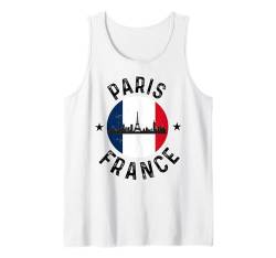 Paris Souvenir Skyline Frankreich Retro Vintage Reise Männer Frauen Tank Top von Paris France Souvenir Clothing Apparel