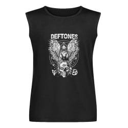 D-Efto-NES 'Skull' Round Neck Top Pure Cotton Pullover Men's Vests Tank Tops O-Neck 100% Cotton Undershirts Unisex Sleeveless T-Shirt L von Parlede