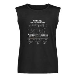 Parlede Thank You for The Memories Shadowhunters All cast Signed 3 Seasons 55 Episodes Vintage Gift Men's Vests Tank Tops O-Neck 100% Cotton Undershirts Unisex Sleeveless T-Shirt XXL von Parlede