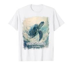 Parris Island South Carolina SC Urlaub Strand Meeresschildkröte T-Shirt von Parris Island South Carolina Vintage Surf Apparel