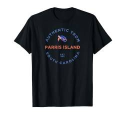 Parris Island South Carolina SC Urlaub Strand Meeresschildkröte T-Shirt von Parris Island South Carolina Vintage Surf Apparel